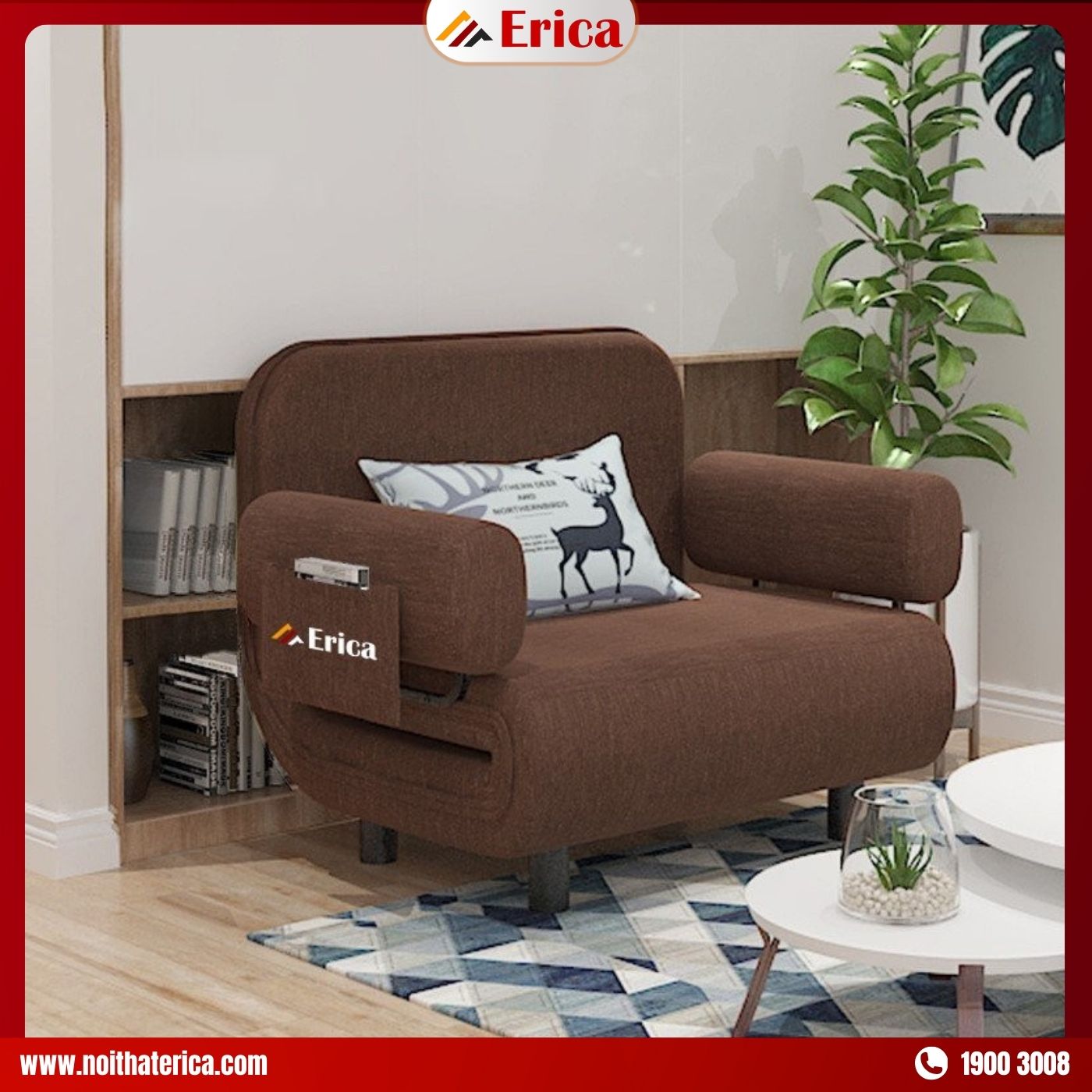 Sofa phòng ngủ thư giản bọc vải