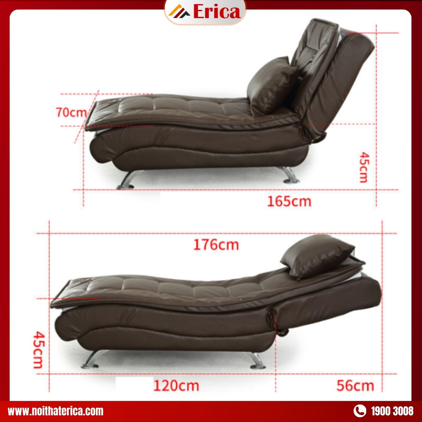 Kích thước ghế sofa nhỏ cho phòng ngủ