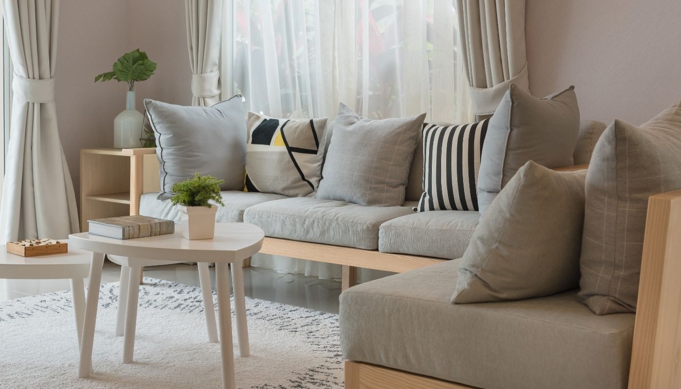 Sofa L gỗ cao cấp