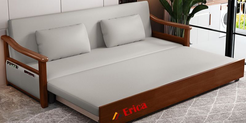 Sofa giường gỗ phòng khách Erica EC2